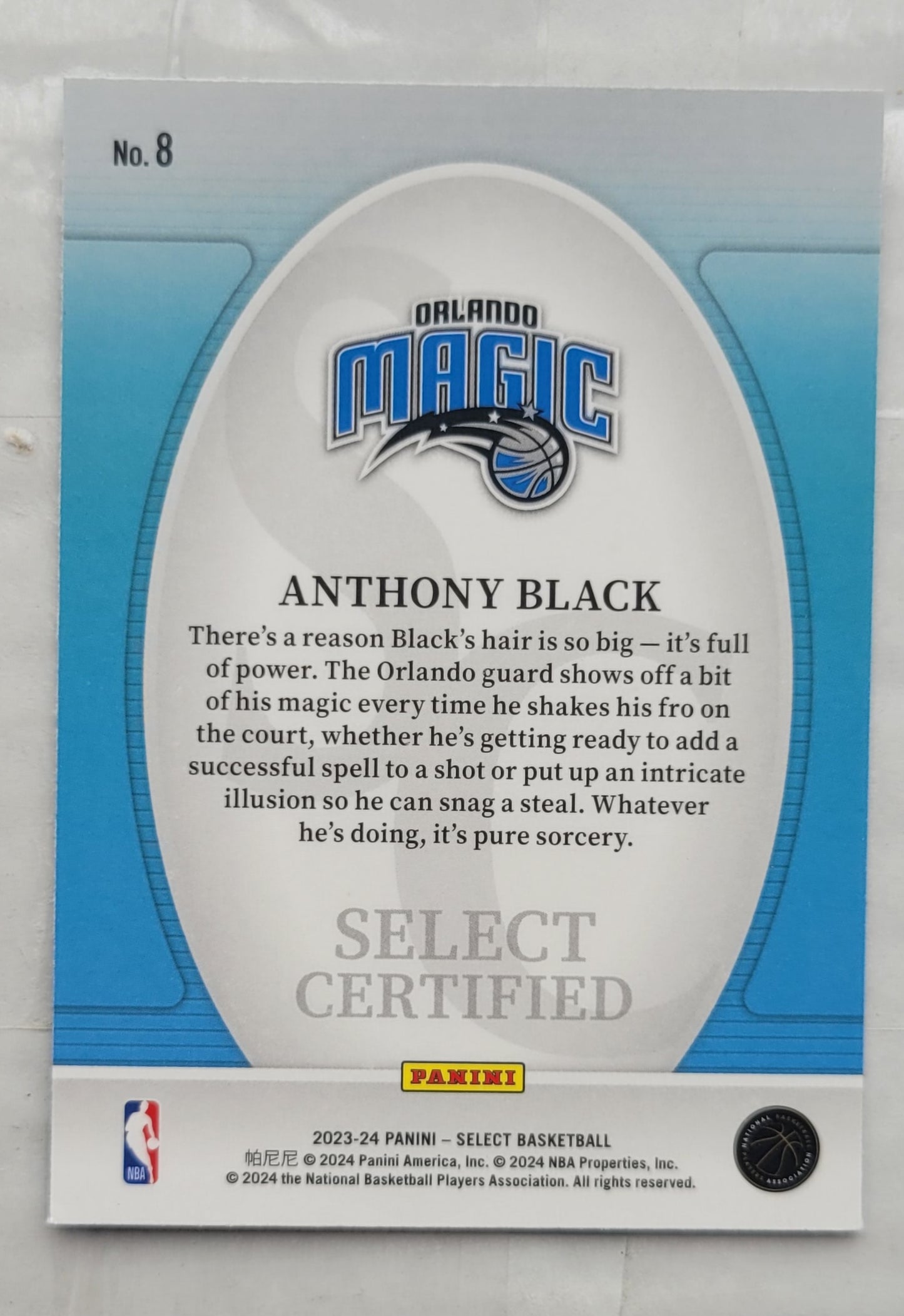 Anthony Black - 2023-24 Select Select Certified #8