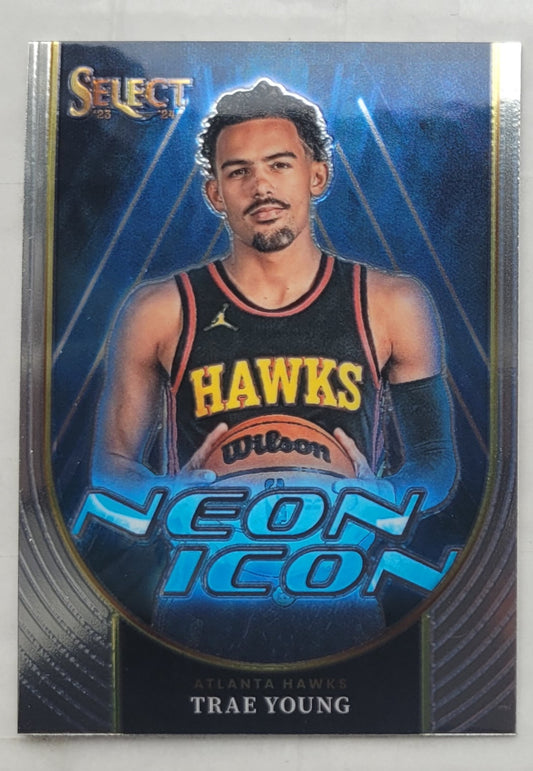 Trae Young - 2023-24 Select Neon Icon #18