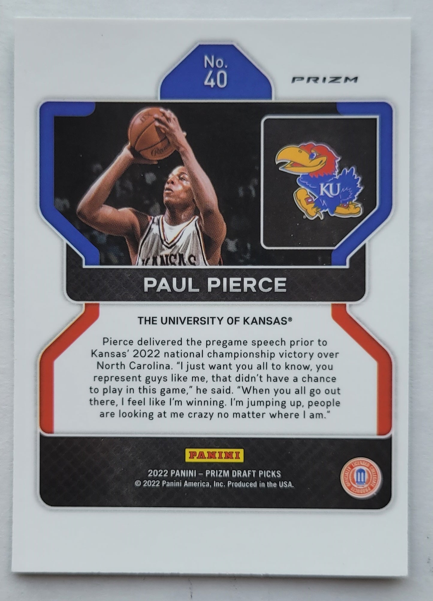 Paul Pierce - 2022-23 Panini Prizm Draft Picks Prizms Green #40