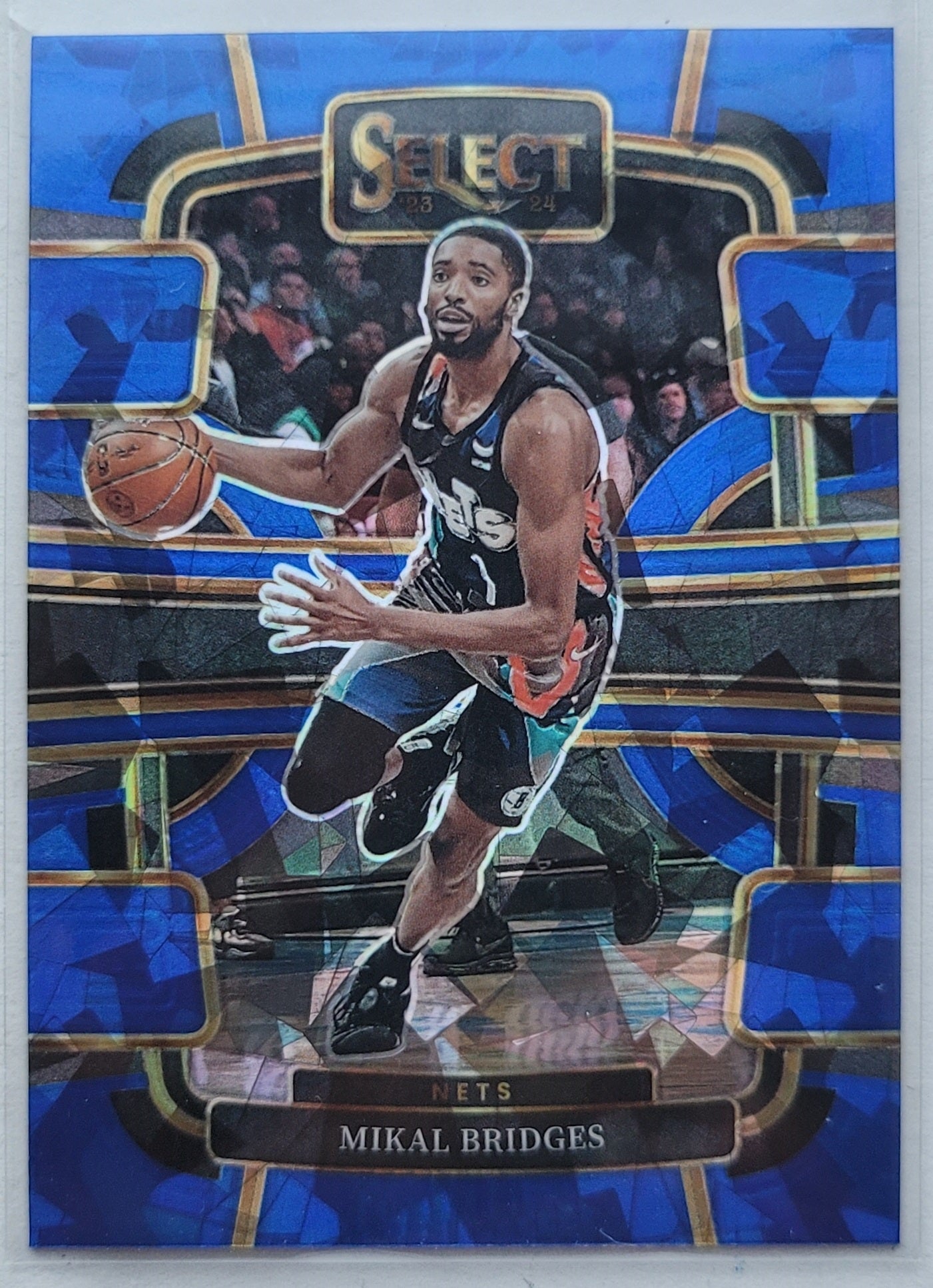 Mikal Bridges - 2023-24 Select Prizms Blue Cracked Ice #34