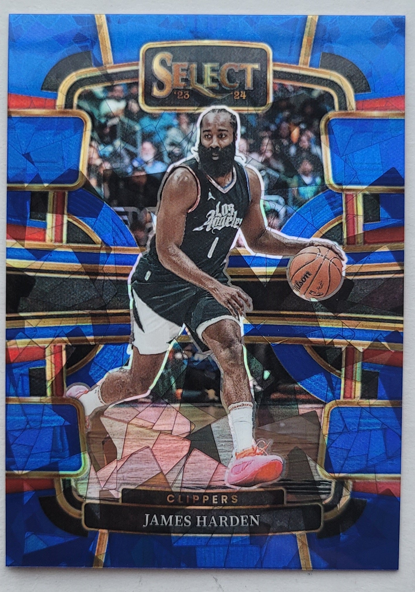 James Harden - 2023-24 Select Prizms Blue Cracked Ice #64