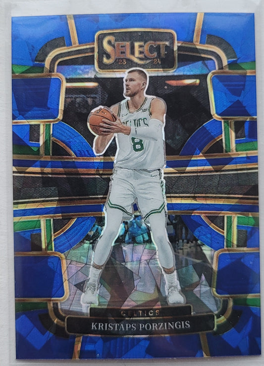 Kristaps Porzingis - 2023-24 Select Prizms Blue Cracked Ice #62