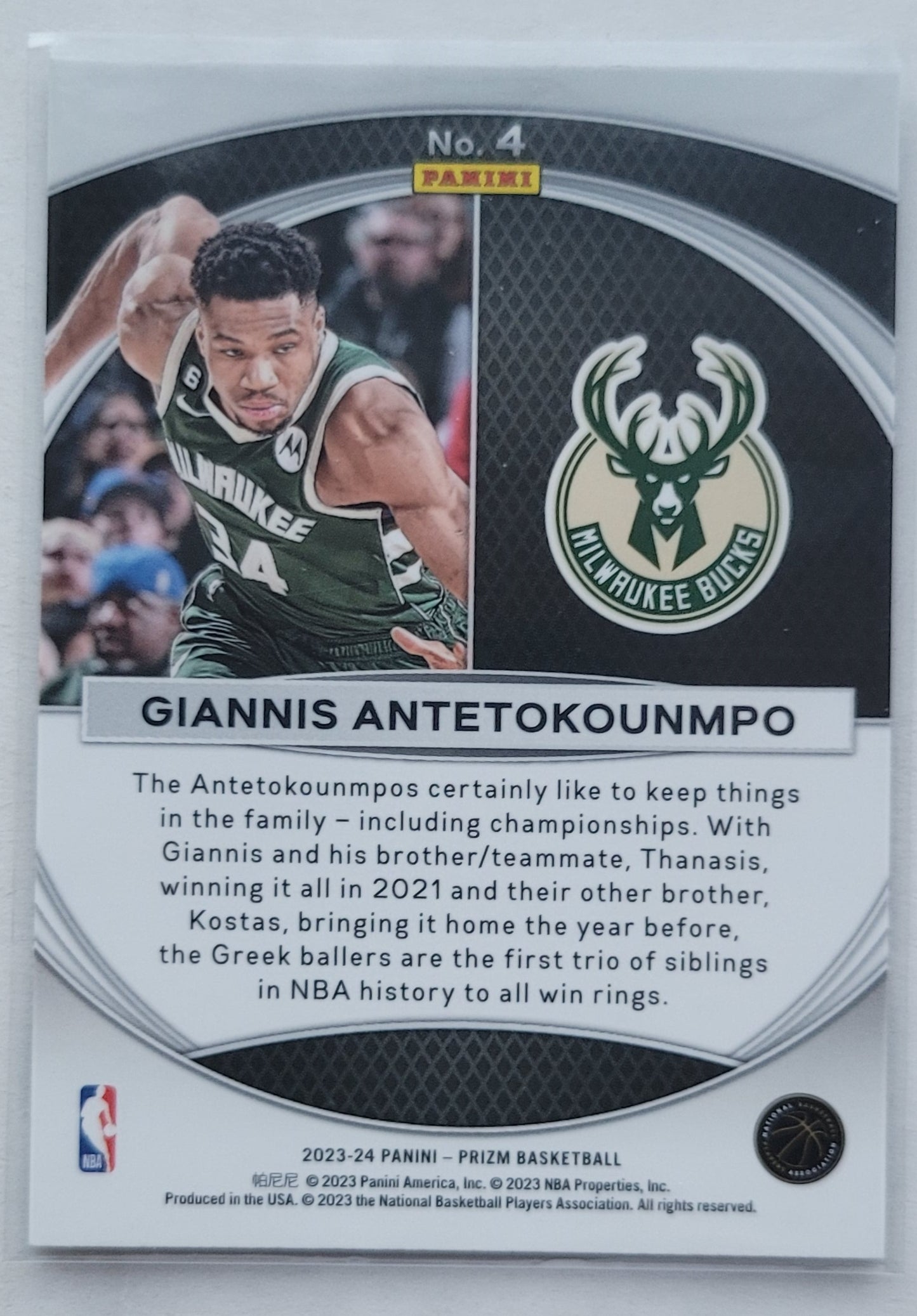 Giannis Antetokounmpo - 2023-24 Panini Prizm Global Reach #4