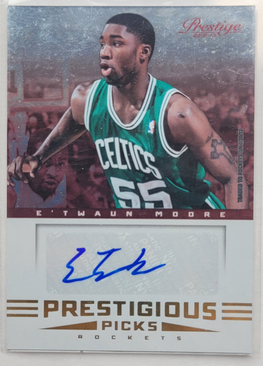 E'Twaun Moore - 2012-13 Prestige Prestigious Picks Signatures #43