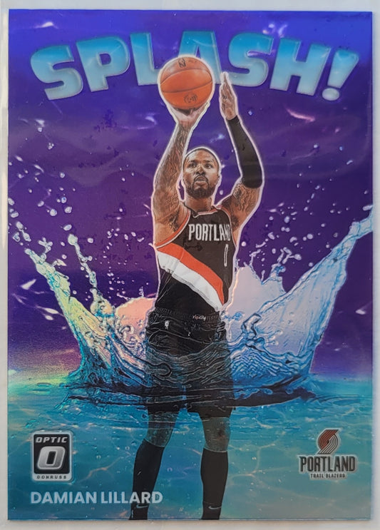 Damian Lillard - 2022-23 Donruss Optic Splash! Purple #6