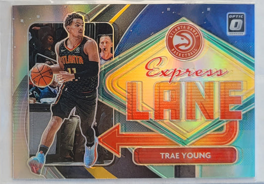 Trae Young - 2020-21 Donruss Optic Express Lane Holo #11