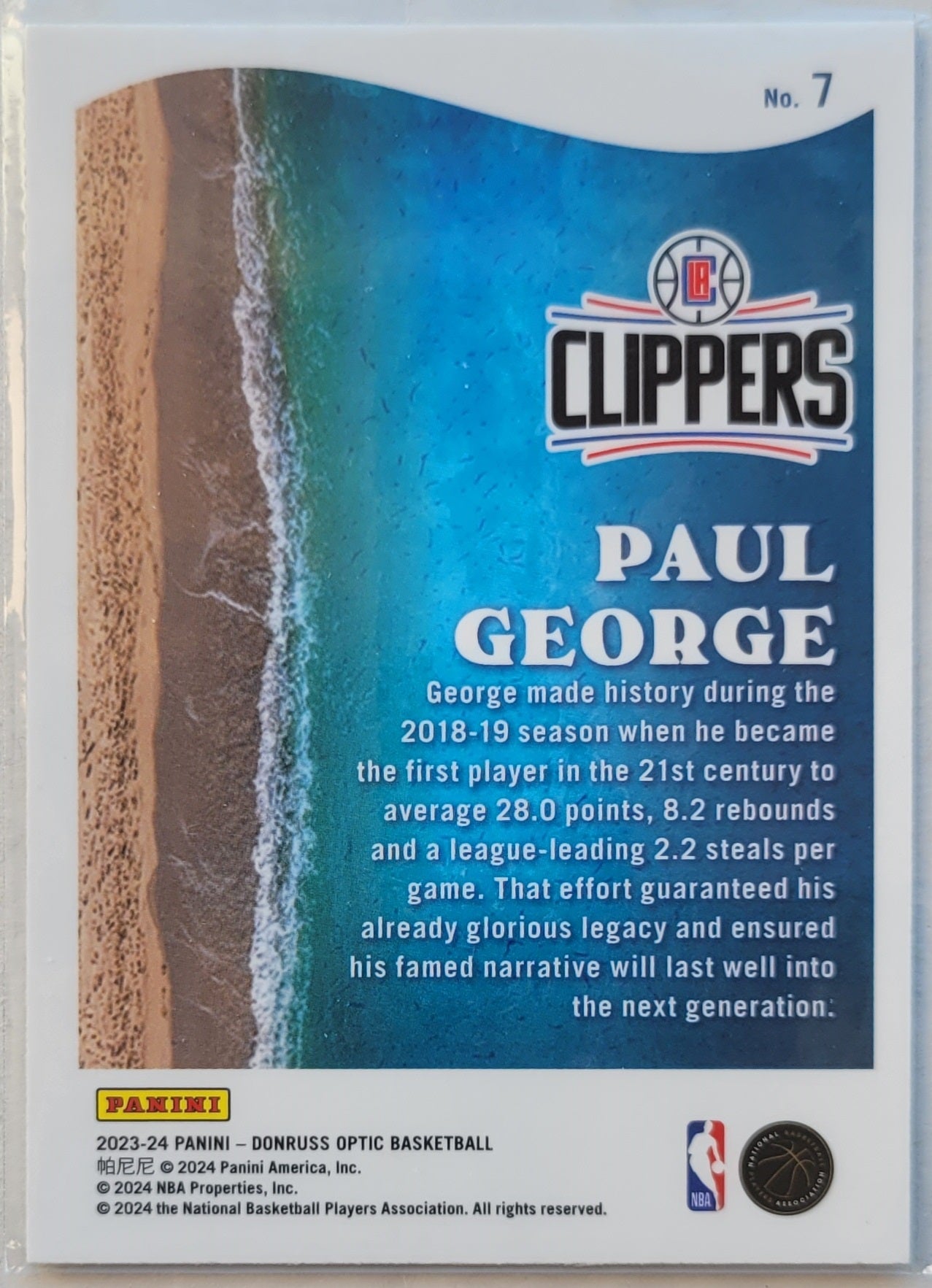 Paul George - 2023-24 Donruss Optic Splash #7