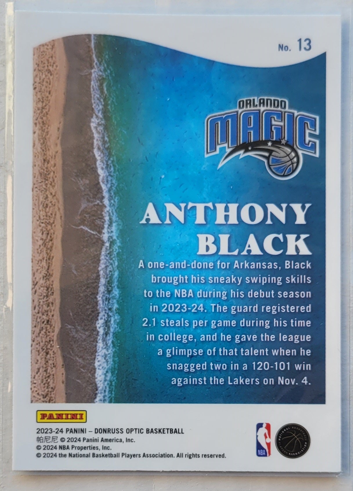 Anthony Black - 2023-24 Donruss Optic Splash #13