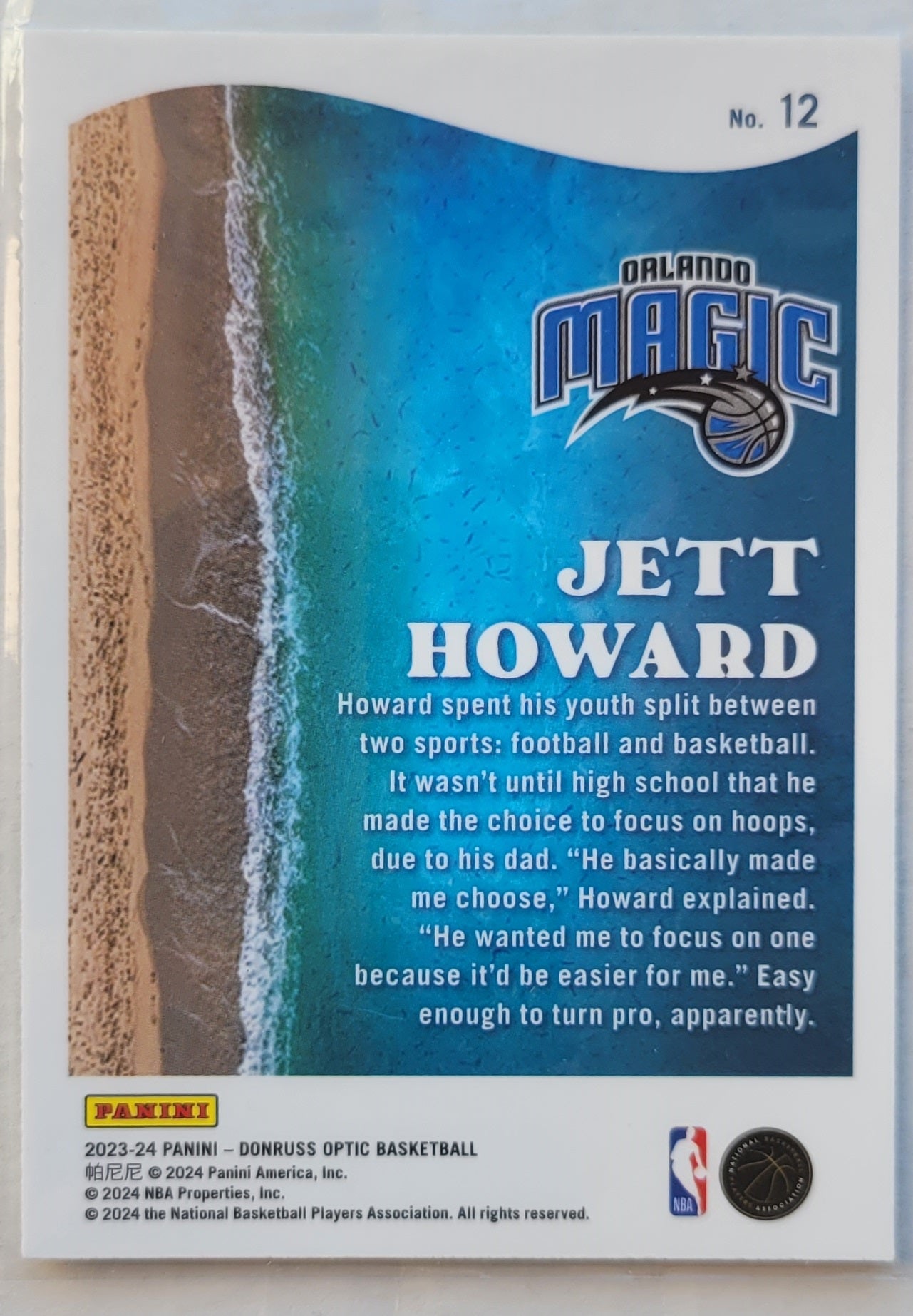 Jett Howard - 2023-24 Donruss Optic Splash #12