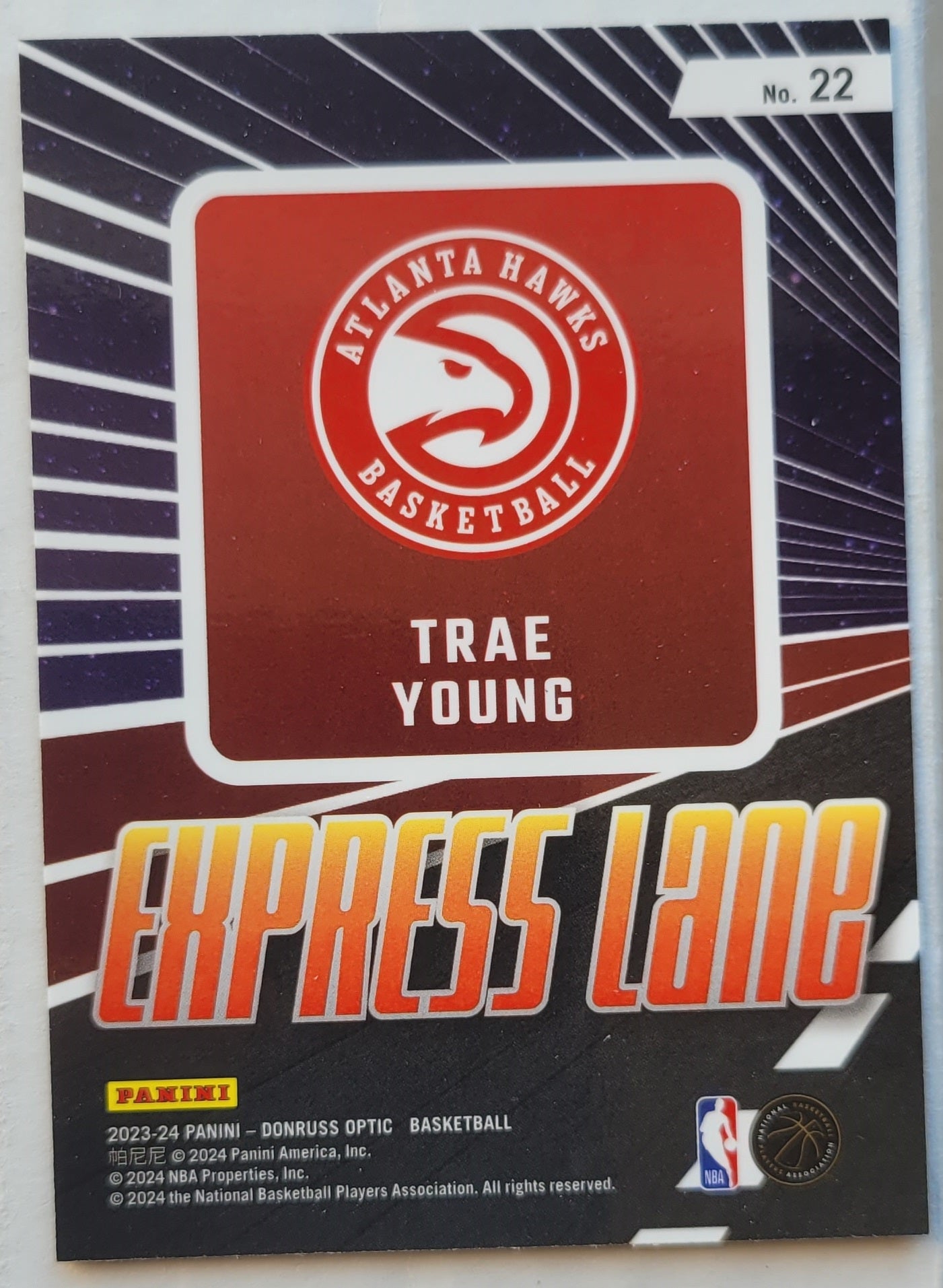 Trae Young - 2023-24 Donruss Optic Express Lane #22