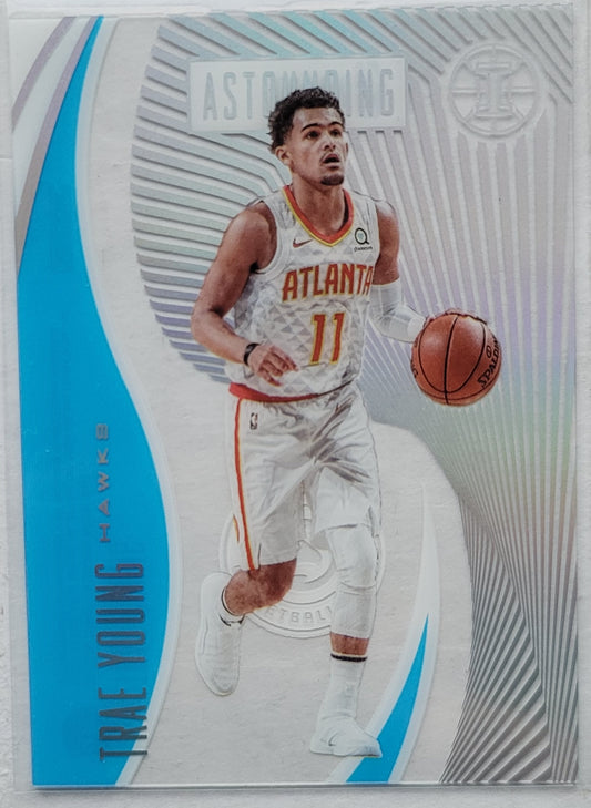 Trae Young - 2019-20 Panini Illusions Astounding Sapphire #20