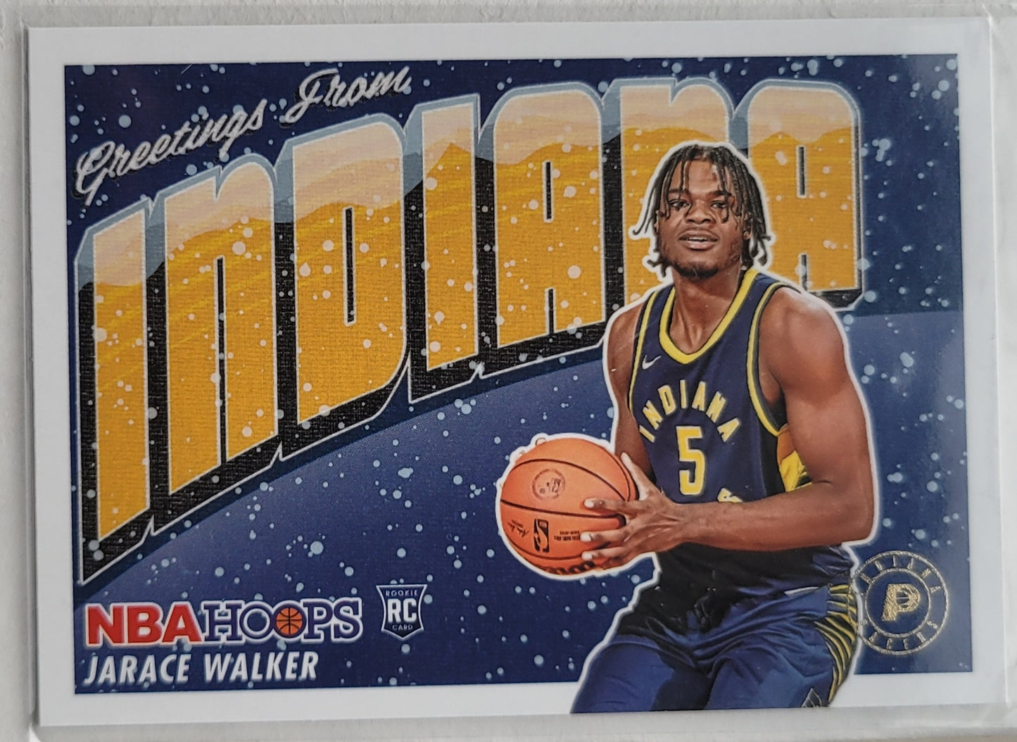 Jarace Walker - 2023-24 Hoops Rookie Greetings Winter #12