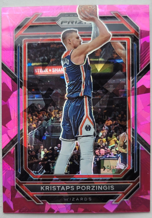 Kristaps Porzingis - 2022-23 Panini Prizm Prizms Pink Ice #191