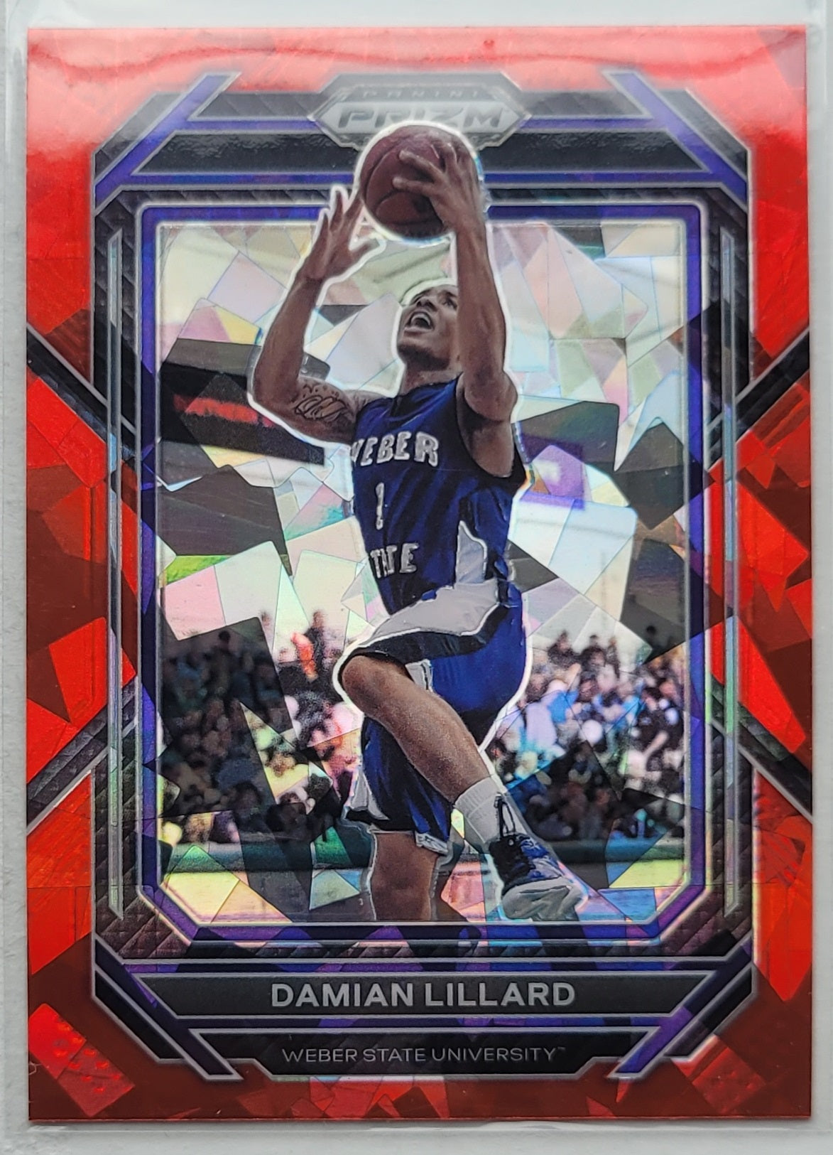 Damian Lillard - 2023-24 Panini Prizm Draft Picks Prizms Red Ice #89