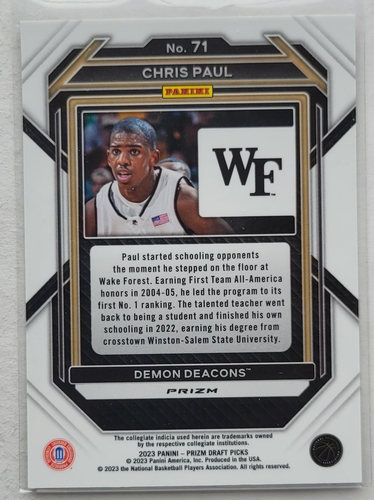 Chris Paul - 2023-24 Panini Prizm Draft Picks Prizms Red Ice #71