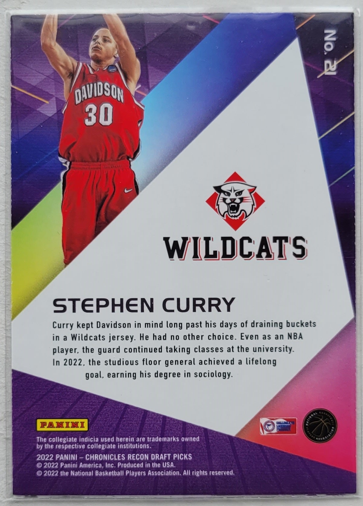 Stephen Curry - 2022-23 Panini Chronicles Draft Picks Recon Bronze #21