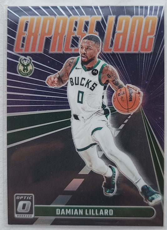 Damian Lillard - 2023-24 Donruss Optic Express Lane Holo #5