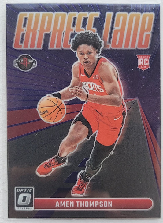 Amen Thompson - 2023-24 Donruss Optic Express Lane Purple #2