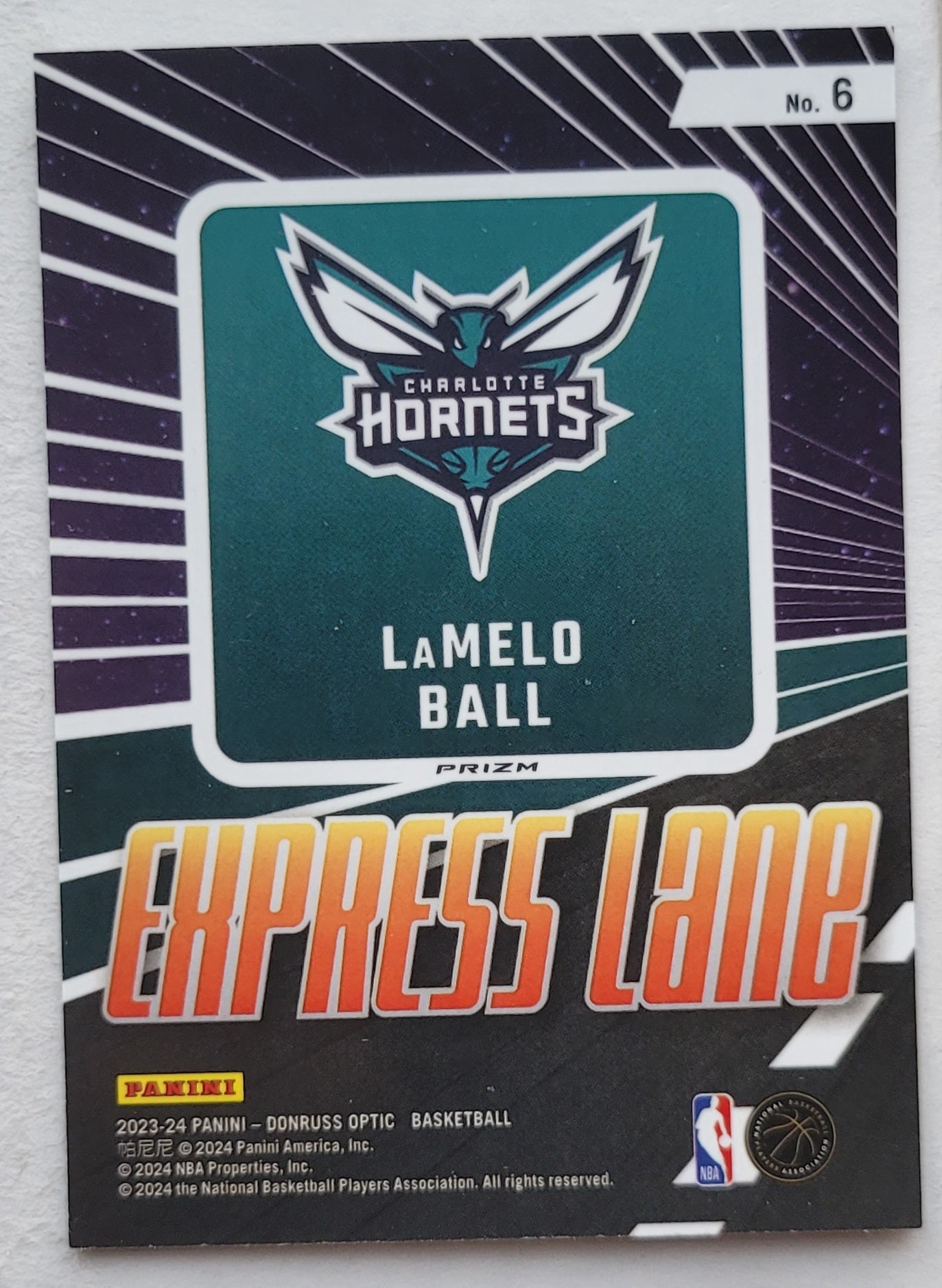 LaMelo Ball - 2023-24 Donruss Optic Express Lane Purple #6