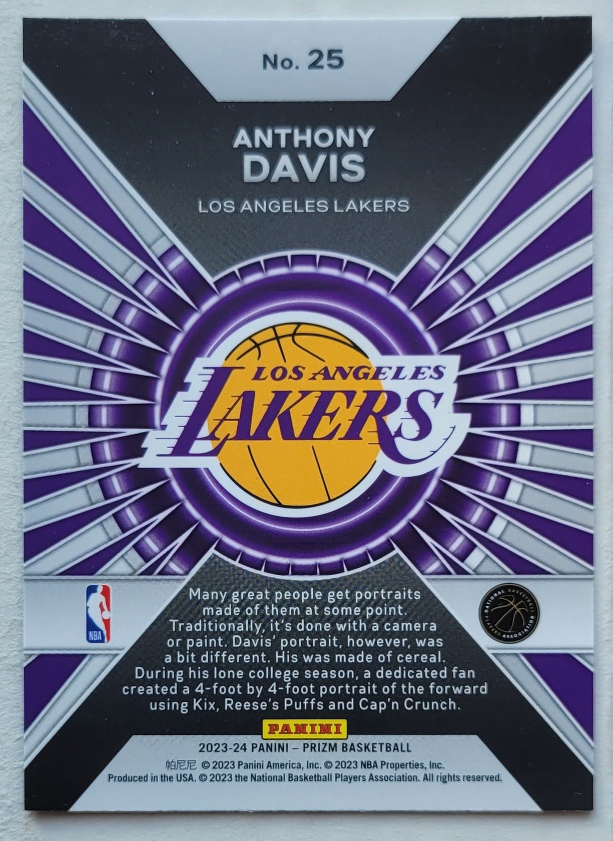 Anthony Davis - 2023-24 Panini Prizm Dominance #25