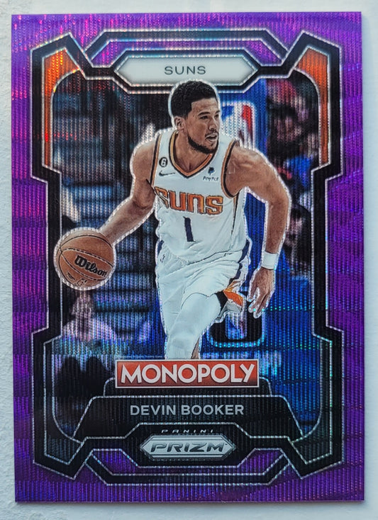 Devin Booker - 2023-24 Panini Prizm Monopoly Purple #72