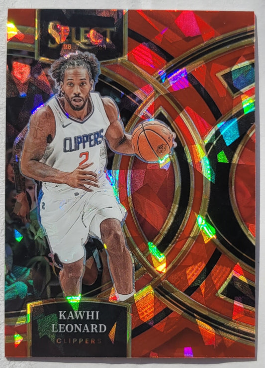 Kawhi Leonard - 2023-24 Select Prizms Red Cracked Ice #177