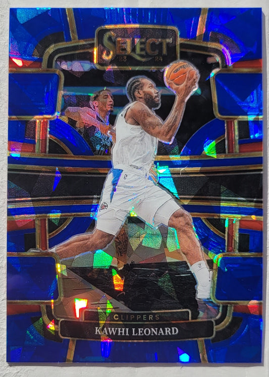 Kawhi Leonard - 2023-24 Select Prizms Blue Cracked Ice #24