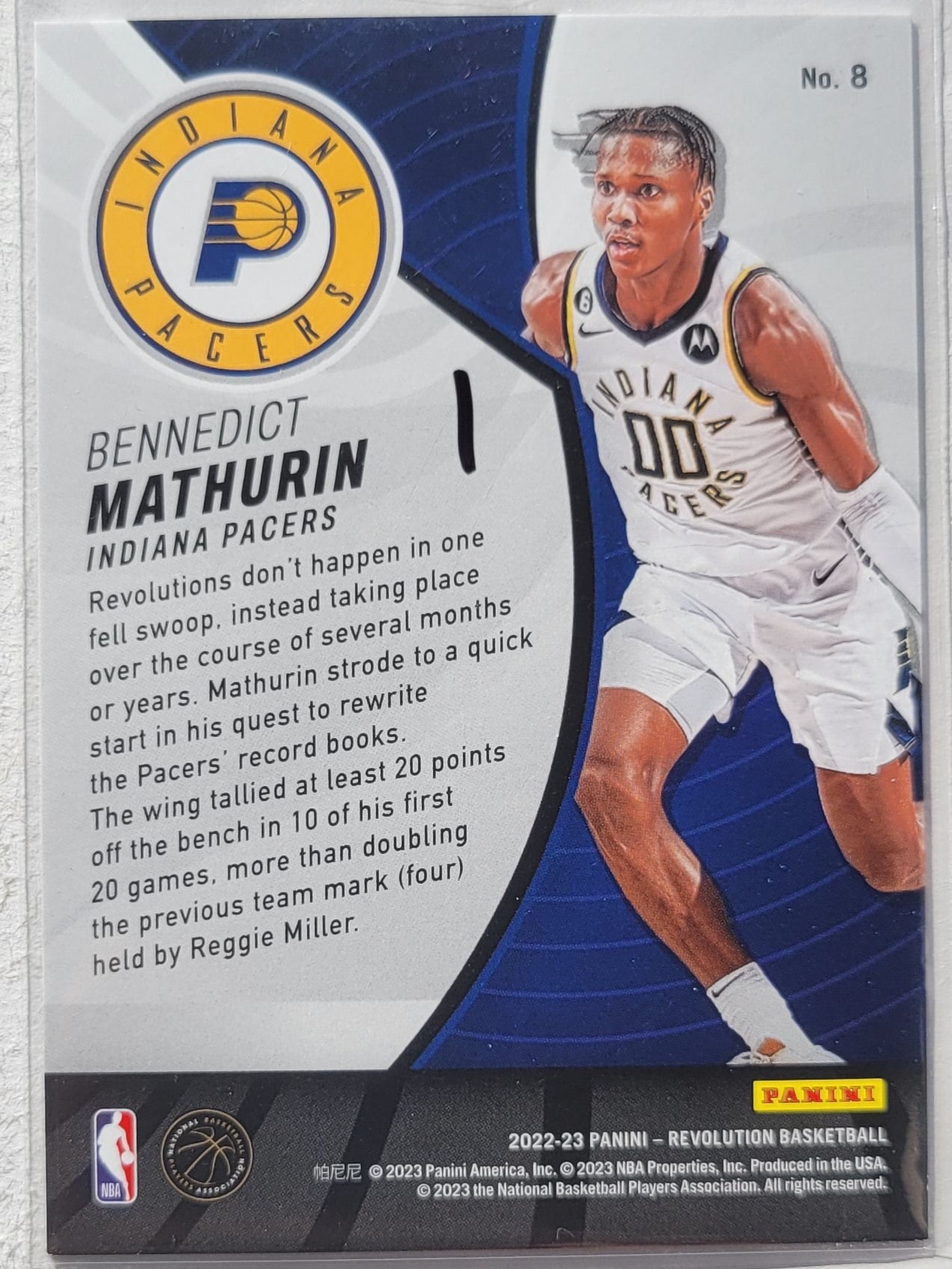 Bennedict Mathurin - 2022-23 Panini Revolution Rookie Revolution #8