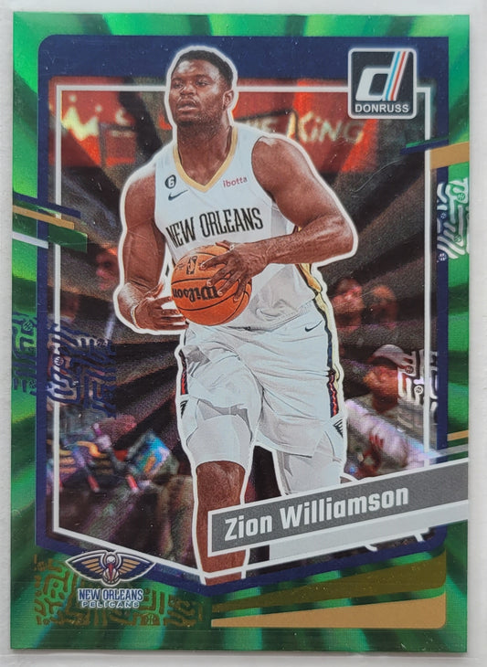 Zion Williamson - 2023-24 Donruss Holo Green Laser #122