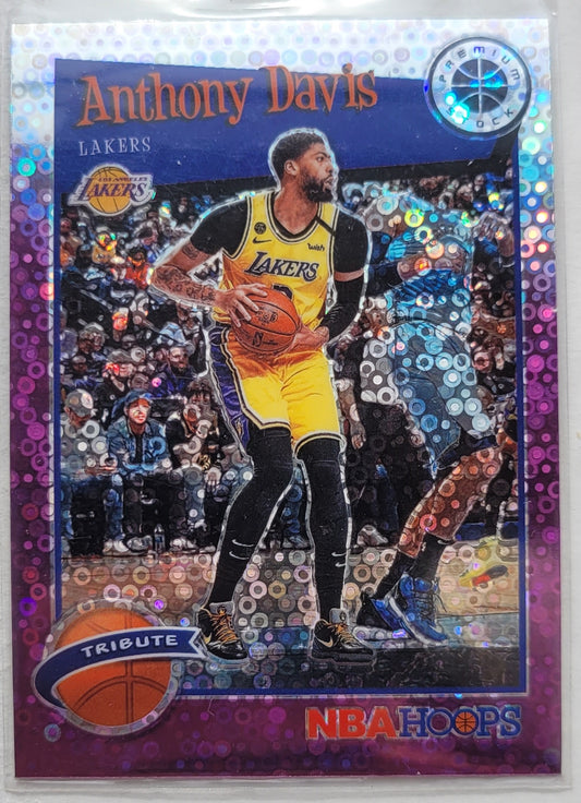 Anthony Davis - 2019-20 Hoops Premium Stock Prizms Purple Disco #294