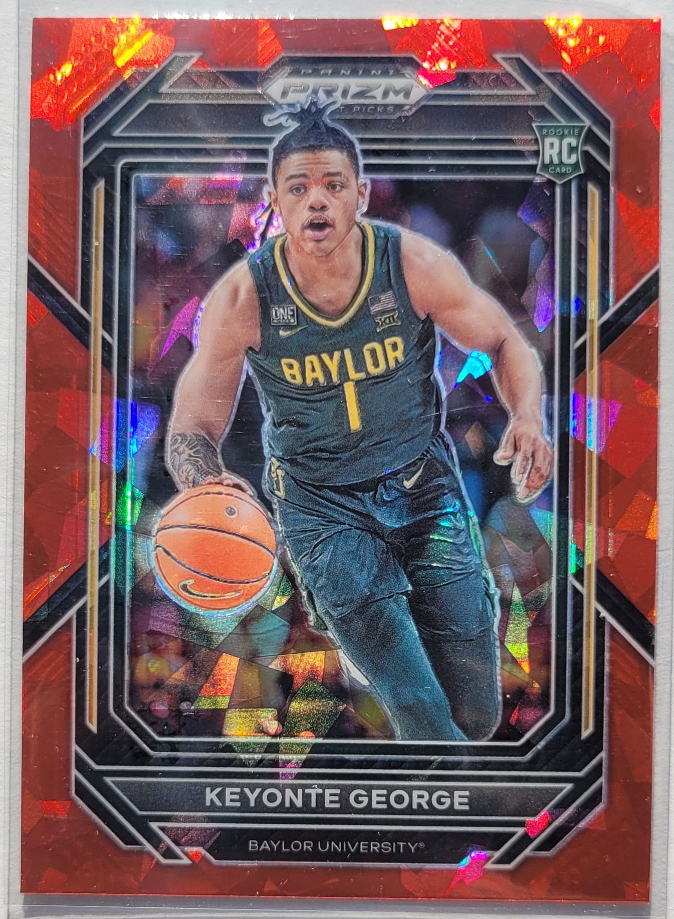 Keyonte George - 2023-24 Panini Prizm Draft Picks Prizms Red Ice #47 RC