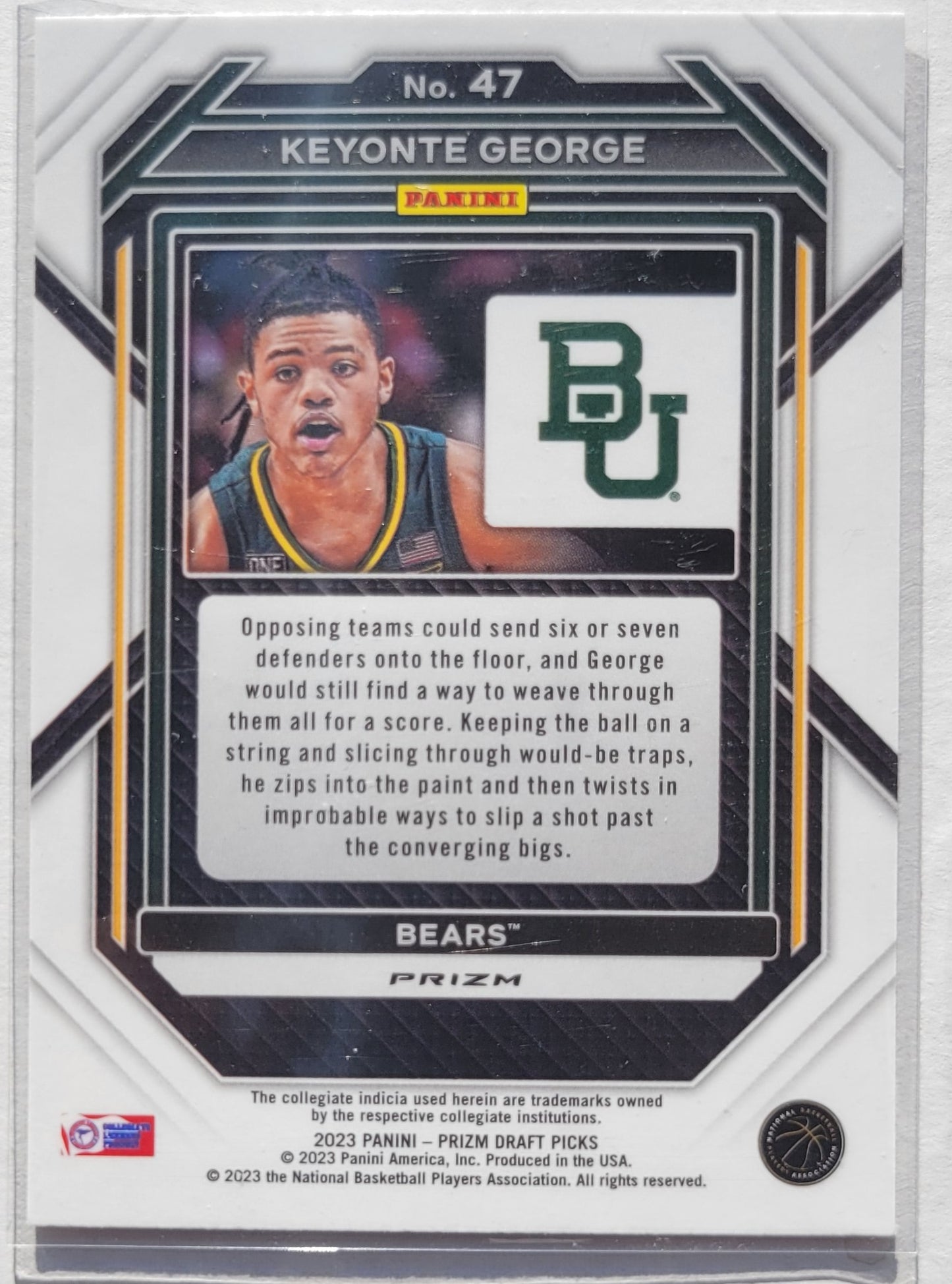 Keyonte George - 2023-24 Panini Prizm Draft Picks Prizms Red Ice #47 RC