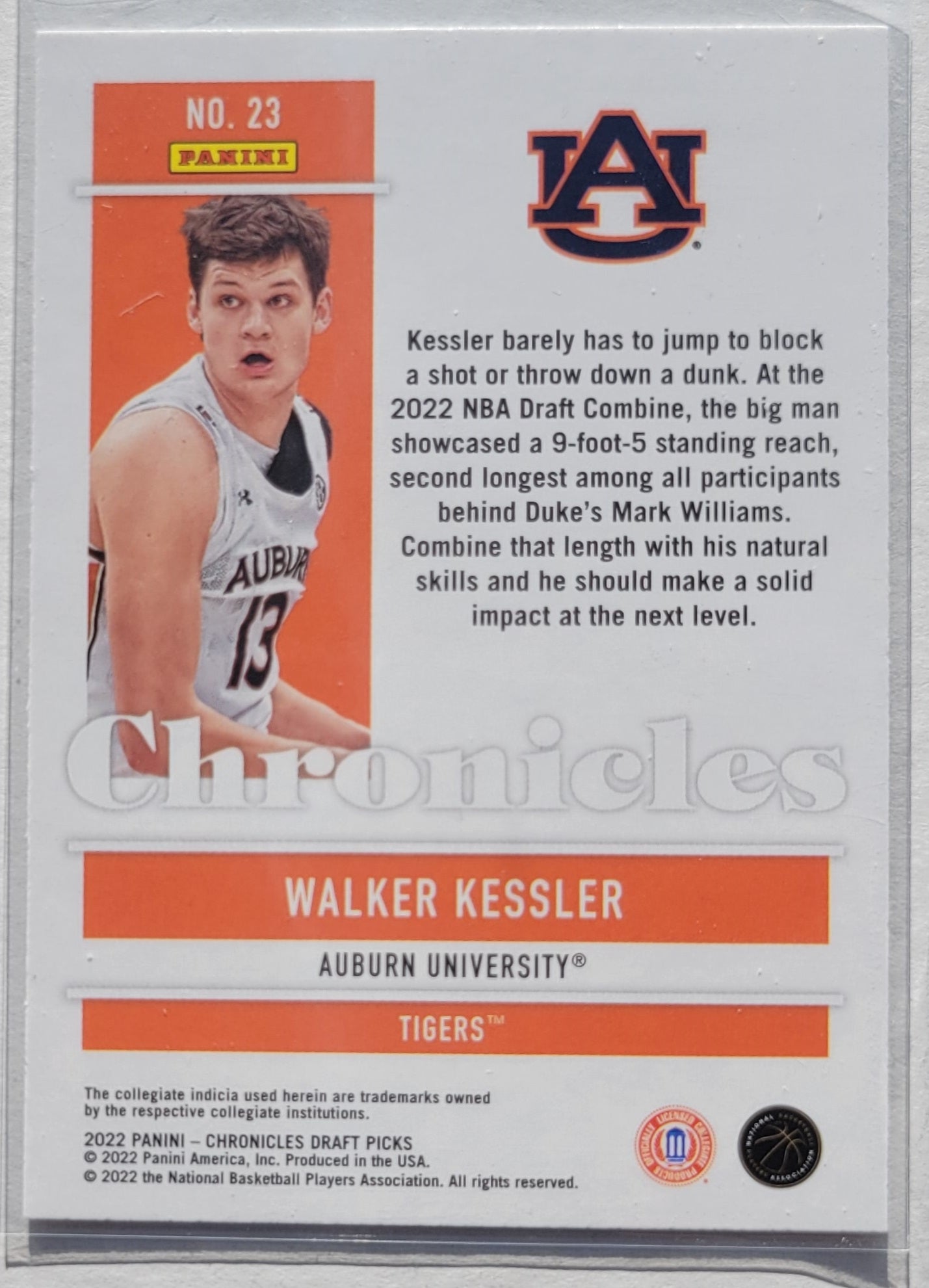 Walker Kessler - 2022-23 Panini Chronicles Draft Picks Pink #23 RC