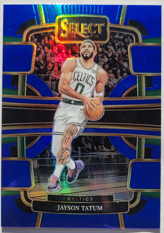 Jayson Tatum - 2023-24 Select Prizms Blue Cracked Ice #45