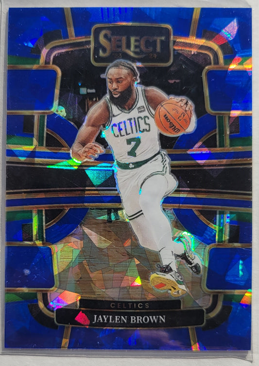 Jaylen Brown - 2023-24 Select Prizms Blue Cracked Ice #22