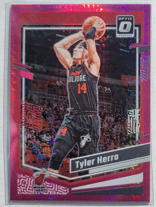 Tyler Herro - 2023-24 Donruss Optic Hyper Pink #180