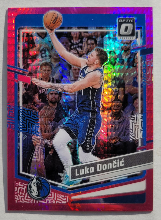 Luka Doncic - 2023-24 Donruss Optic Hyper Pink #67