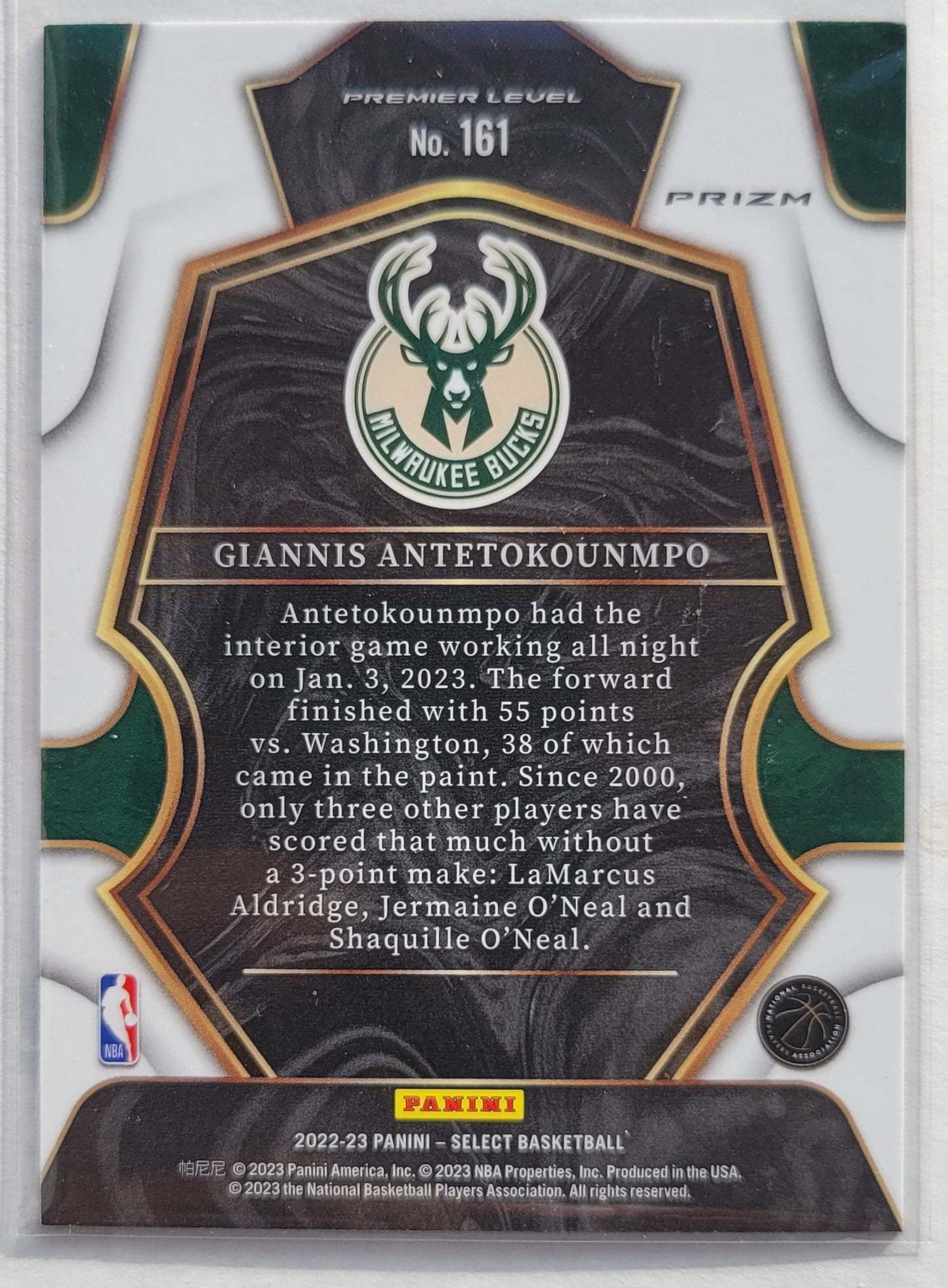 Giannis Antetokounmpo - 2022-23 Select Prizms Silver #161