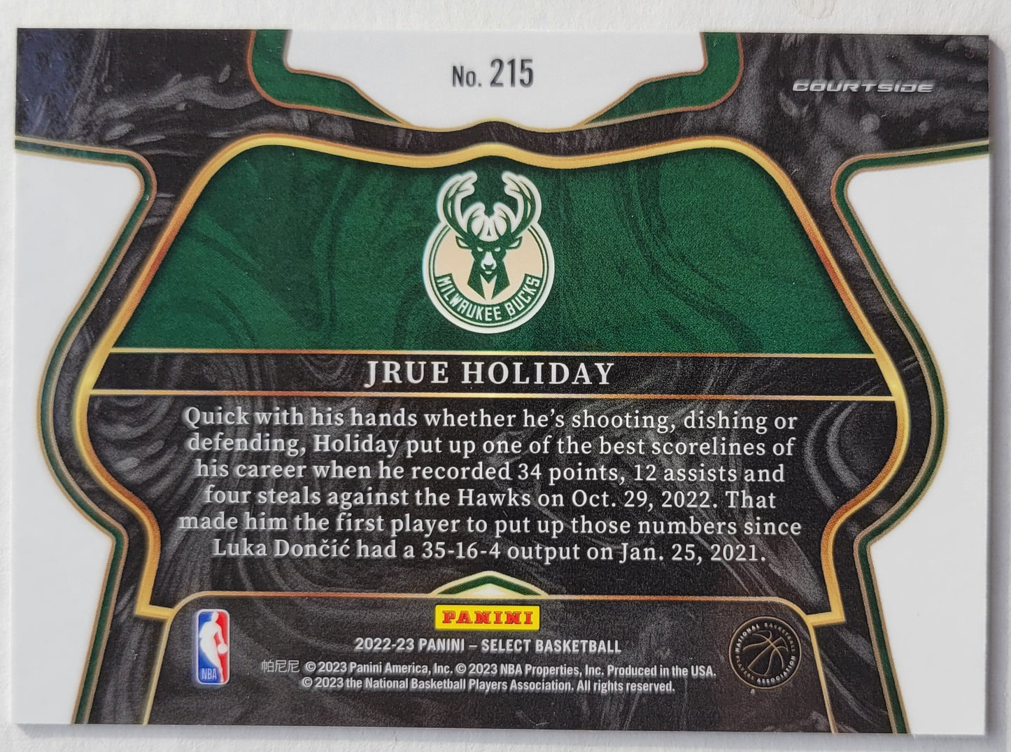 Jrue Holiday - 2022-23 Select #215