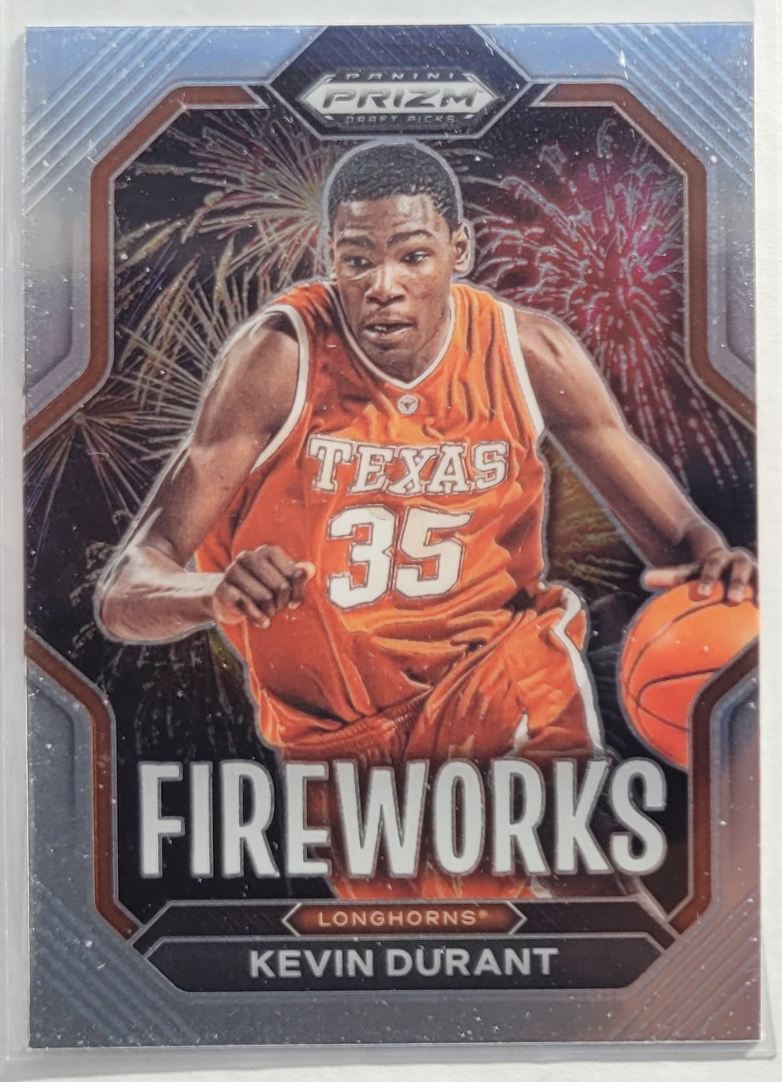 Kevin Durant - 2023-24 Panini Prizm Draft Picks Fireworks #17