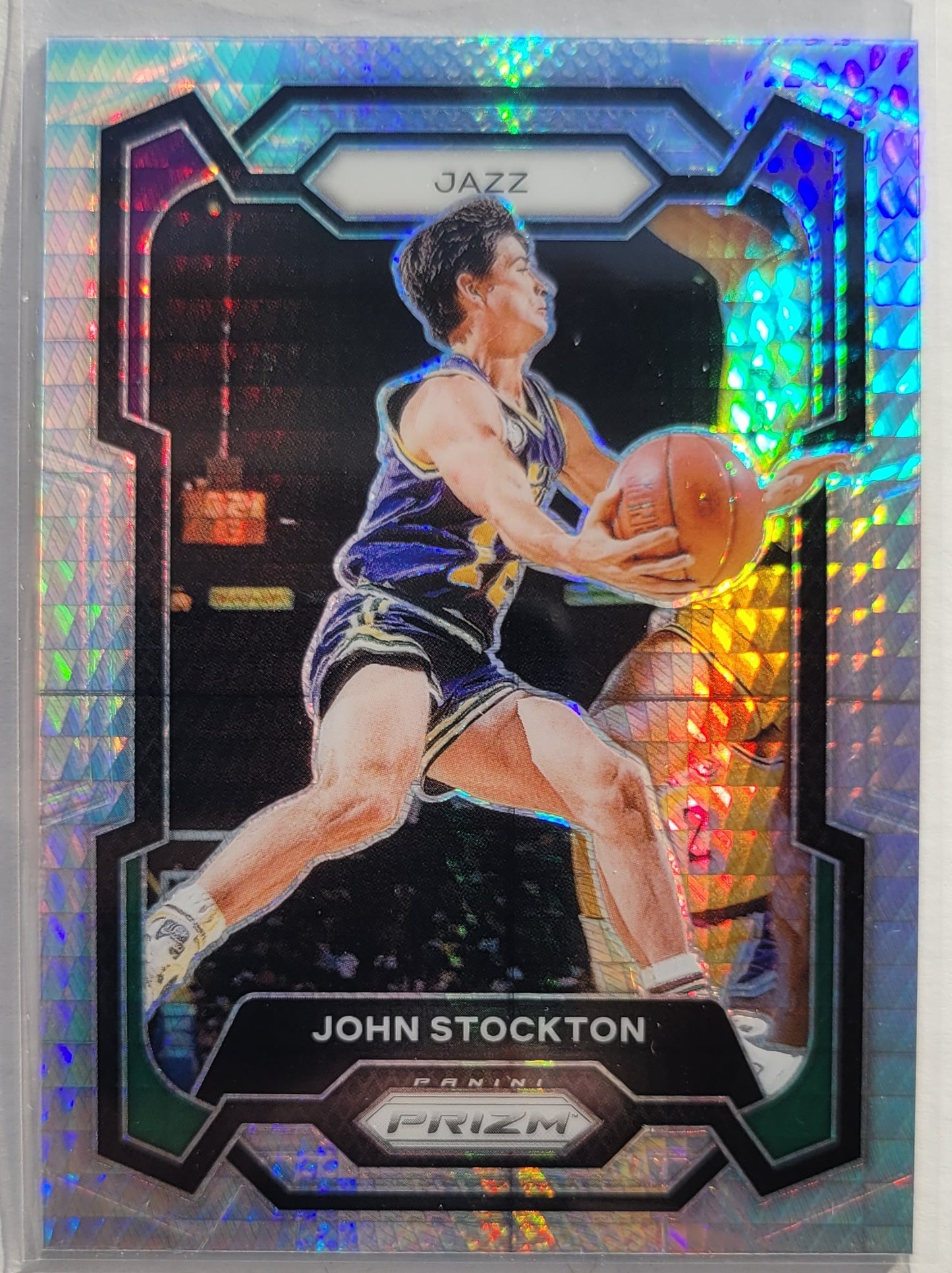 John Stockton - 2023-24 Panini Prizm Prizms Hyper #198