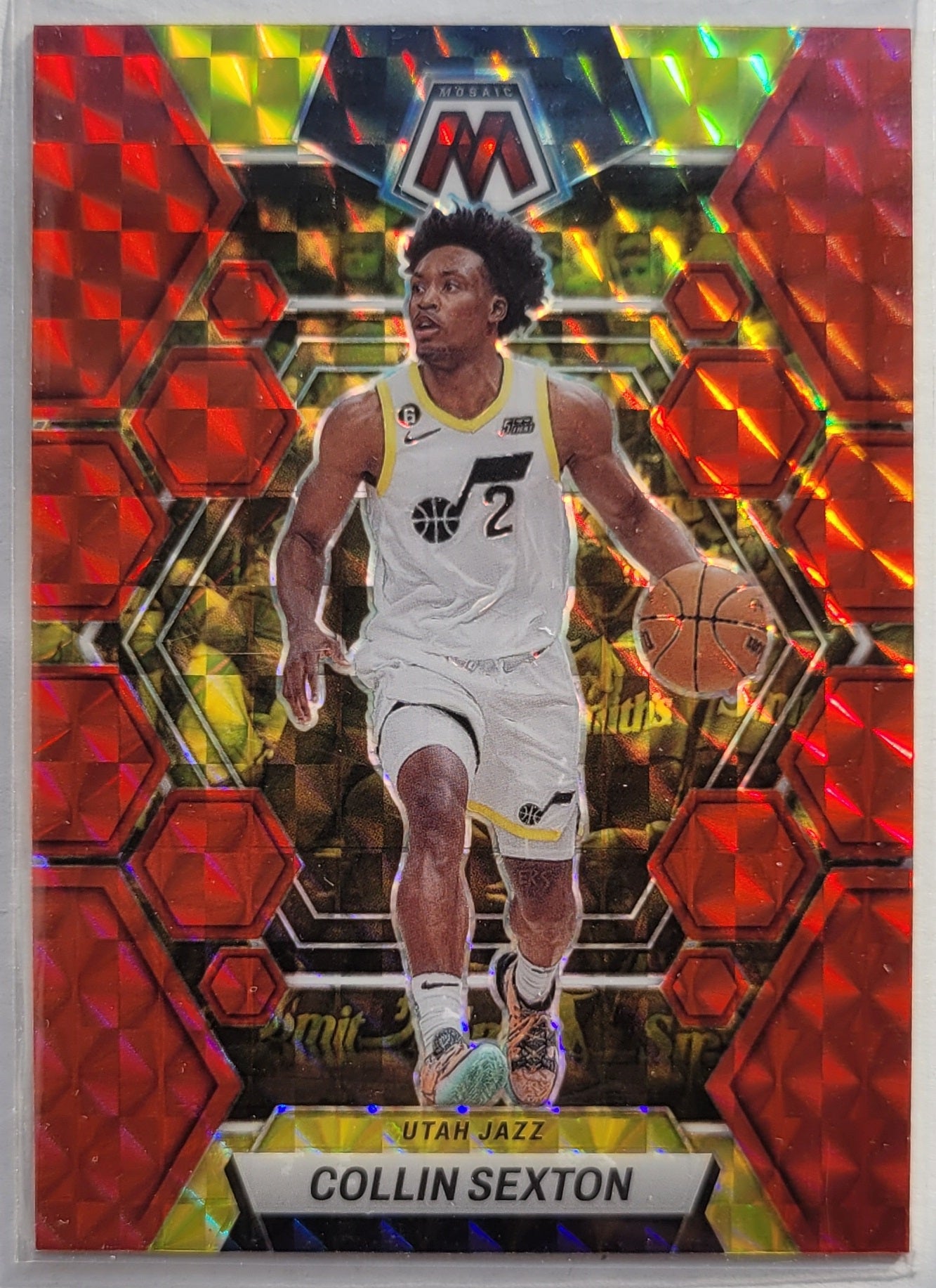 Collin Sexton - 2022-23 Panini Mosaic Mosaic Red #69