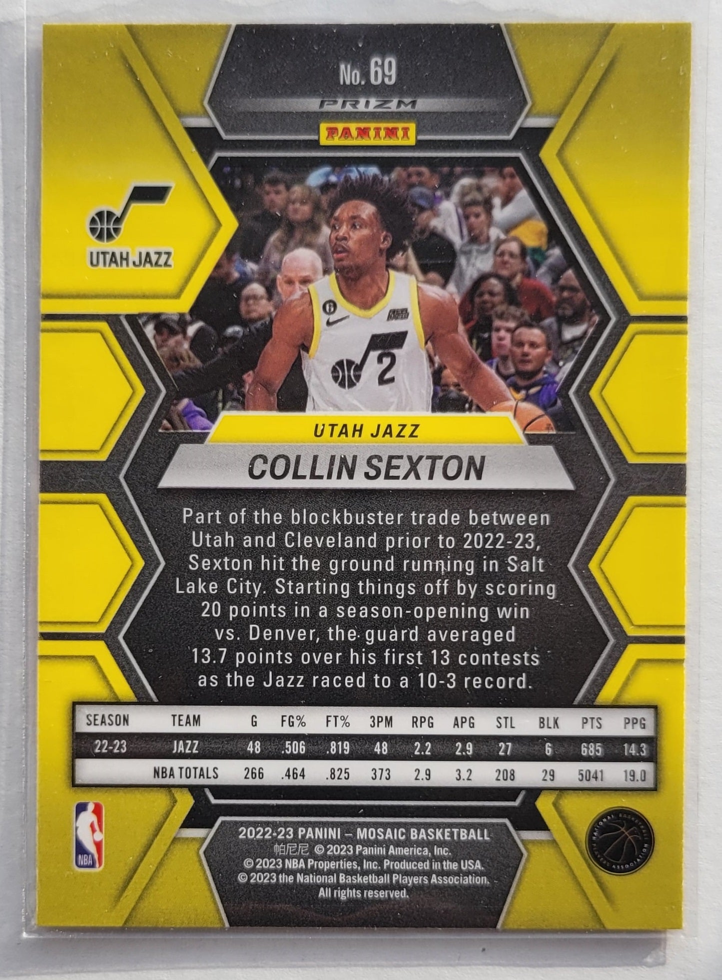 Collin Sexton - 2022-23 Panini Mosaic Mosaic Red #69