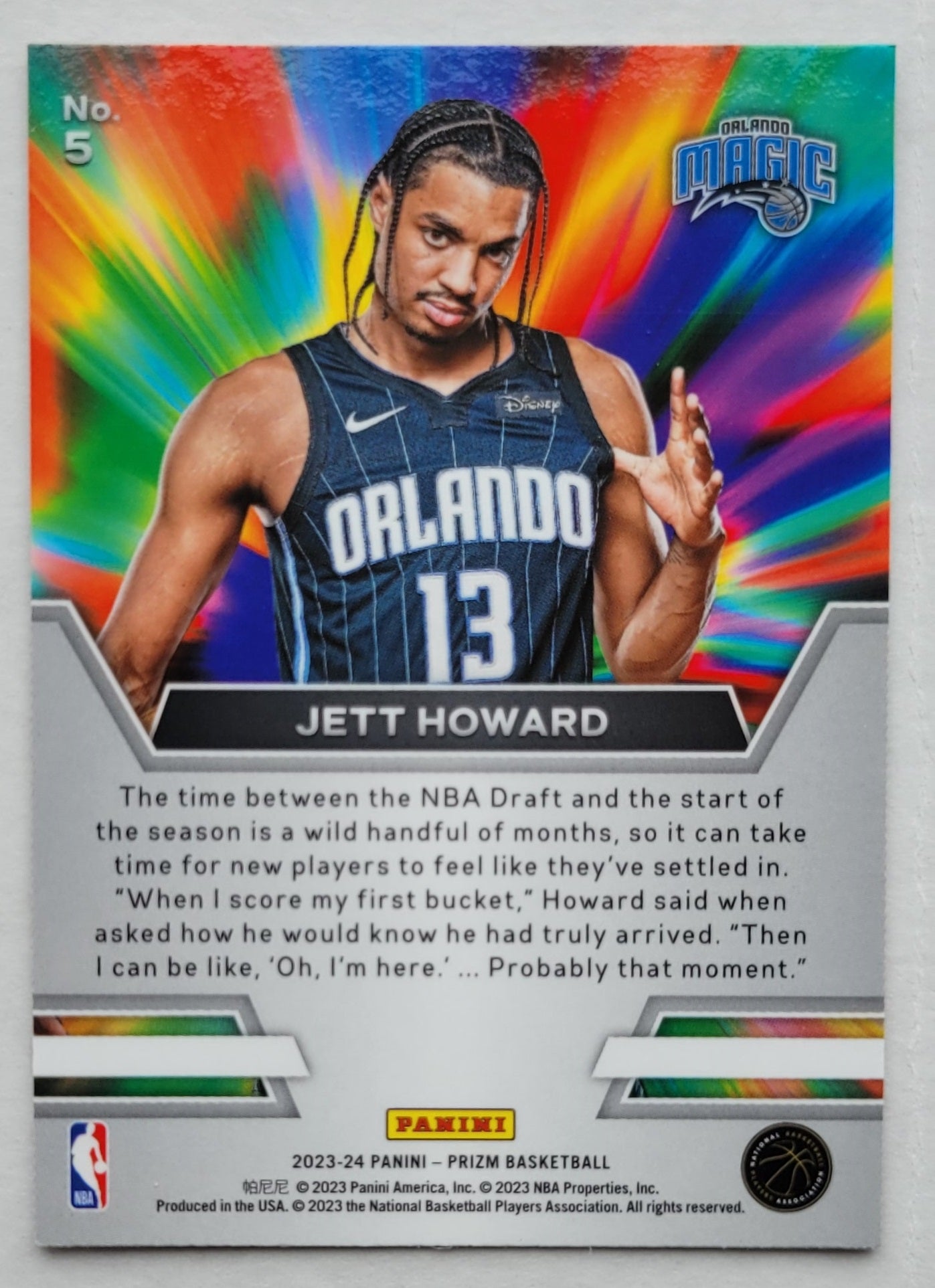 Jett Howard - 2023-24 Panini Prizm Instant Impact #5