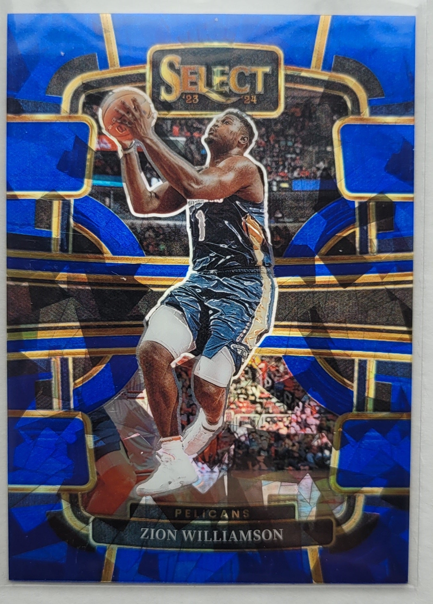 Zion Williamson - 2023-24 Select Prizms Blue Cracked Ice #36