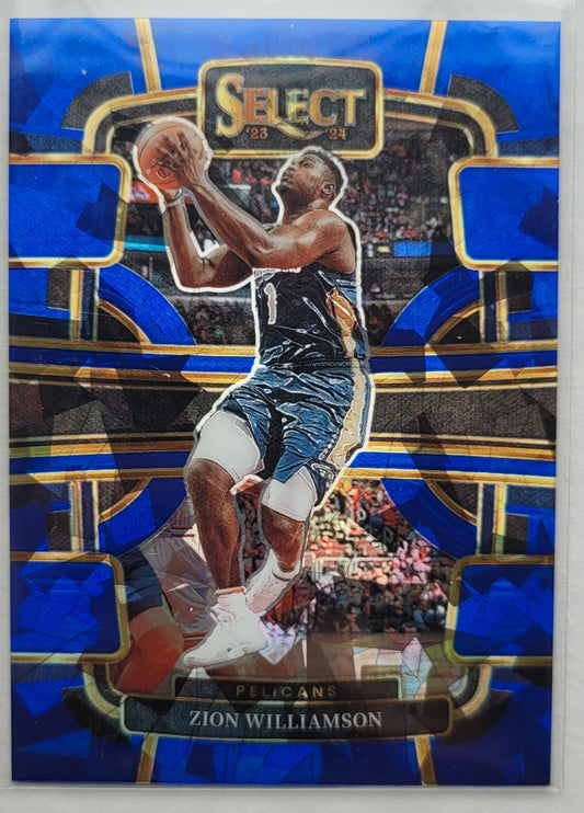 Zion Williamson - 2023-24 Select Prizms Blue Cracked Ice #36