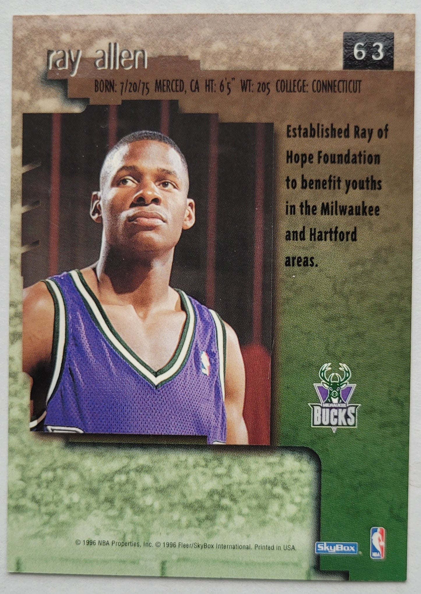 Ray Allen - 1996-97 SkyBox Premium #63 RC