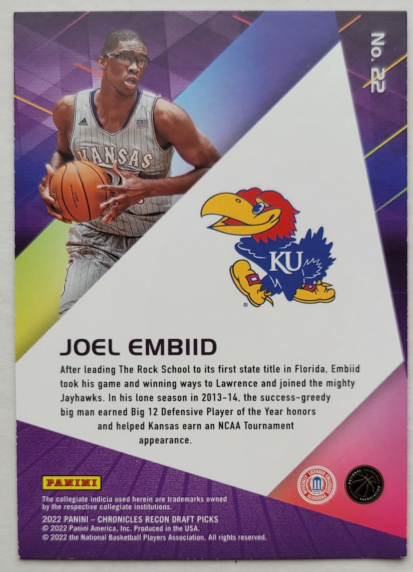 Joel Embiid - 2022-23 Panini Chronicles Draft Picks Recon #22