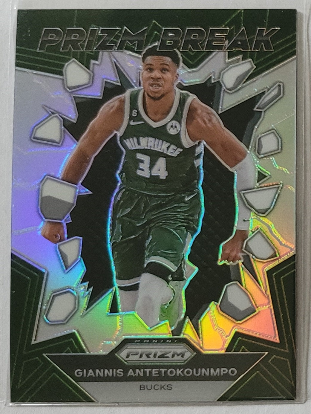 Giannis Antetokounmpo - 2023-24 Panini Prizm Prizm Break Prizms Silver #13