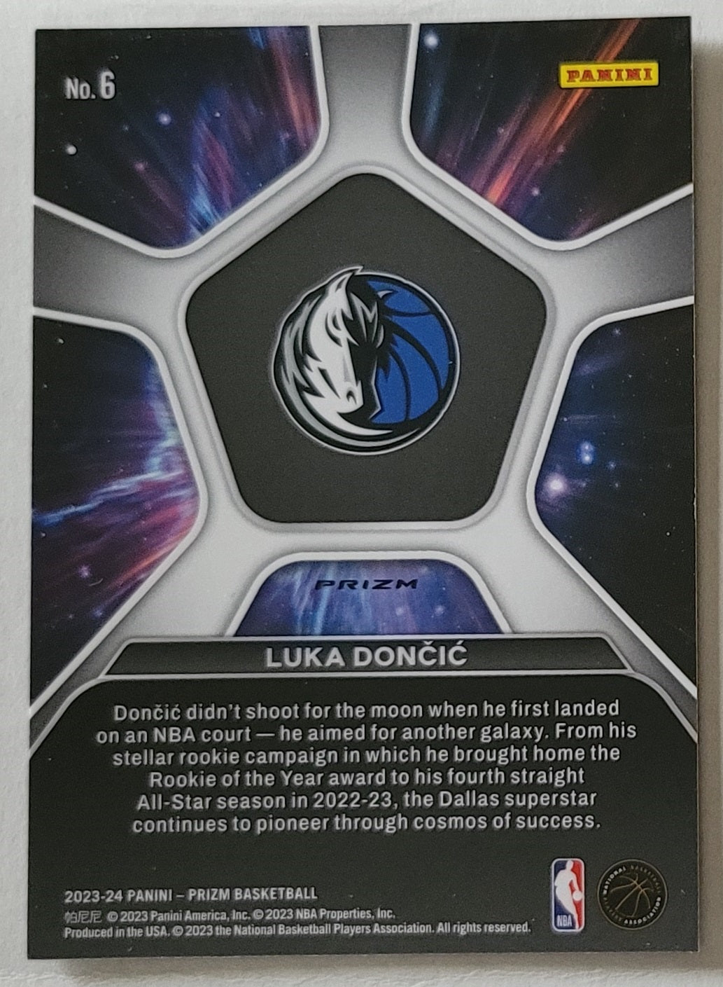 Luka Doncic - 2023-24 Panini Prizm Deep Space Prizms Silver #6